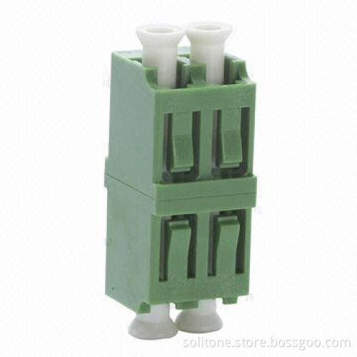 LC Fiber Optic Adapter, LC/APC Duplex, Low-insertion Loss